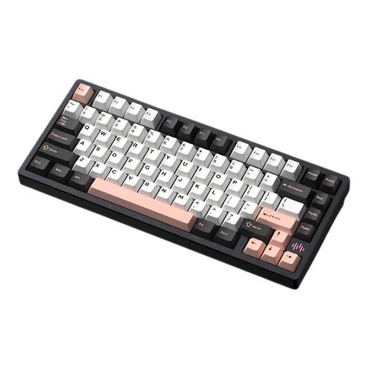 75% Wireless RGB Mechanical Keyboard Spray Black FR4