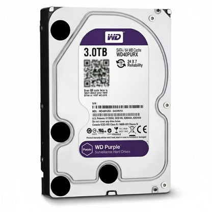 Western Digital 3TB Surveillance Hard Drive 3.5" SATAIII for CCTV and NVR