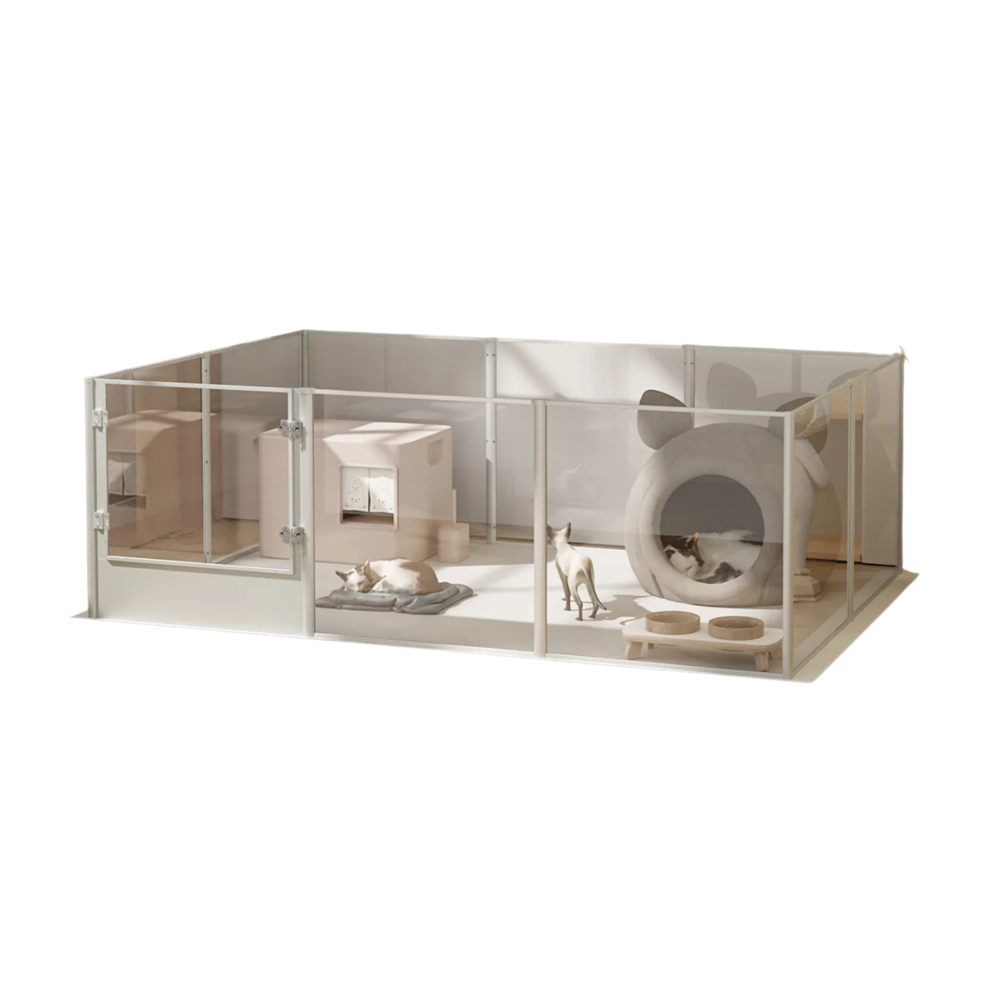 Large Acrylic Pet Playpen 180cm Waterproof Base