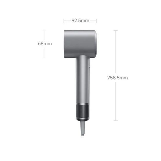 High Speed Ionic Hair Dryer 1600W Fast Dry Grey