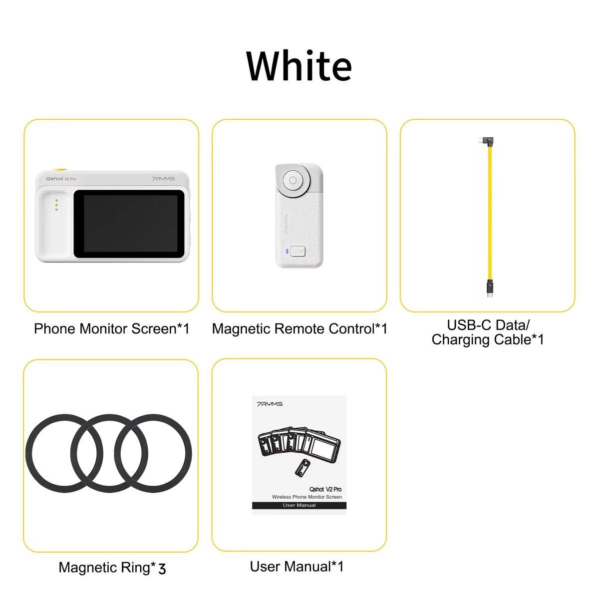 Wireless Selfie Monitor 4K/60fps with Remote for Smartphone Vlogging
