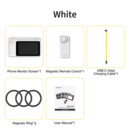 Wireless Selfie Monitor 4K/60fps with Remote for Smartphone Vlogging