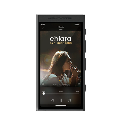 HiFi MP3 Music Player with Speaker and Dual Mic Black
