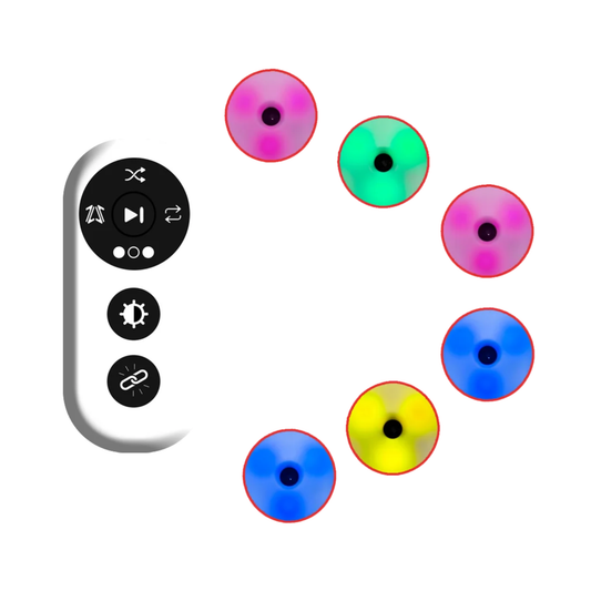 Kids Fitness Agility Lights Set of 6 with Remote