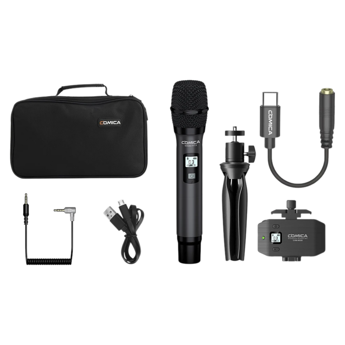 USB-C Wireless Handheld Condenser Microphone 6 Channels
