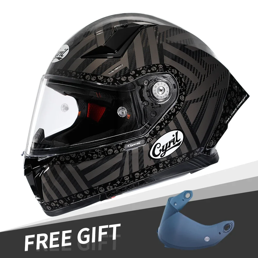 Full Face Carbon Fiber Kevlar Motorcycle Helmet