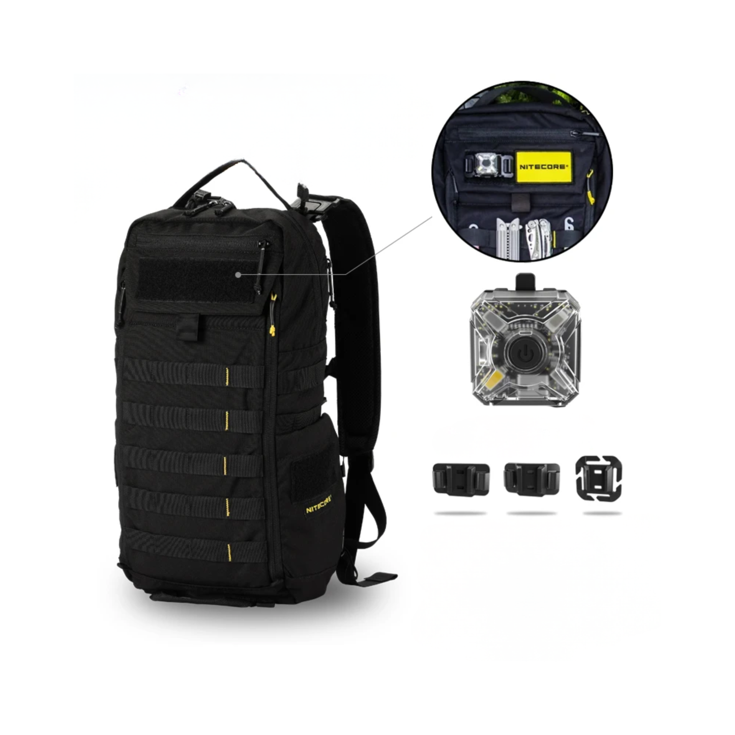 18L Waterproof Tactical Backpack with Patch Panel