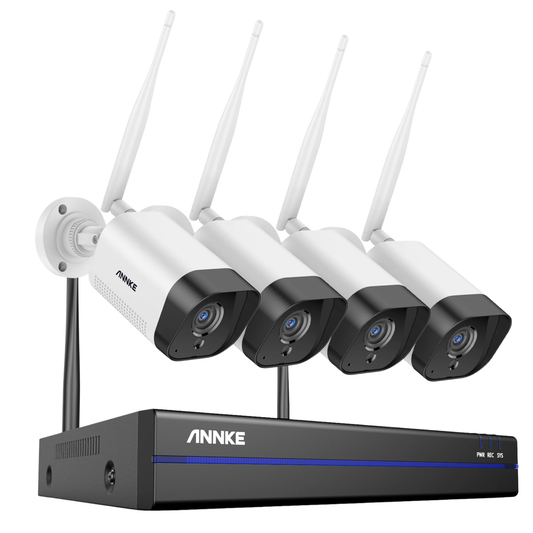 5MP WiFi CCTV System 4-Camera AI Detection Kit