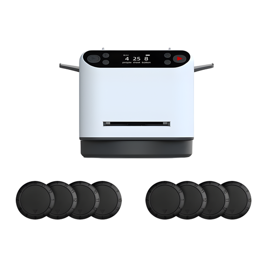 Automatic Card Shuffler with 8 Poker Dealer Buttons