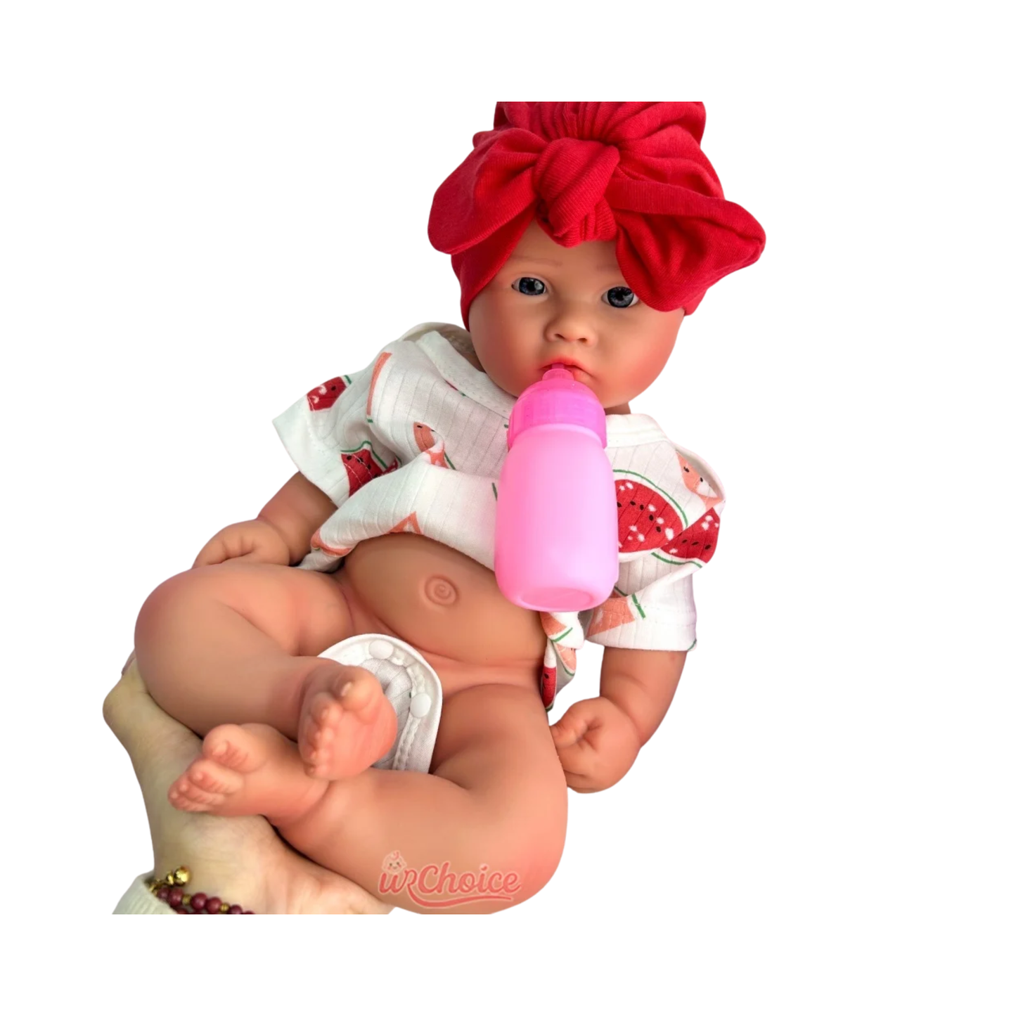 45cm Painted Reborn Baby Doll Realistic Blue Eyes