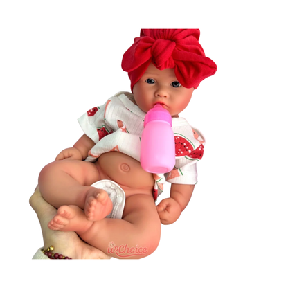 45cm Painted Reborn Baby Doll Realistic Blue Eyes
