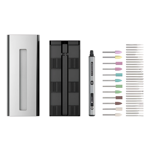 Portable Electric Engraving Pen with 42 Accessories Gray