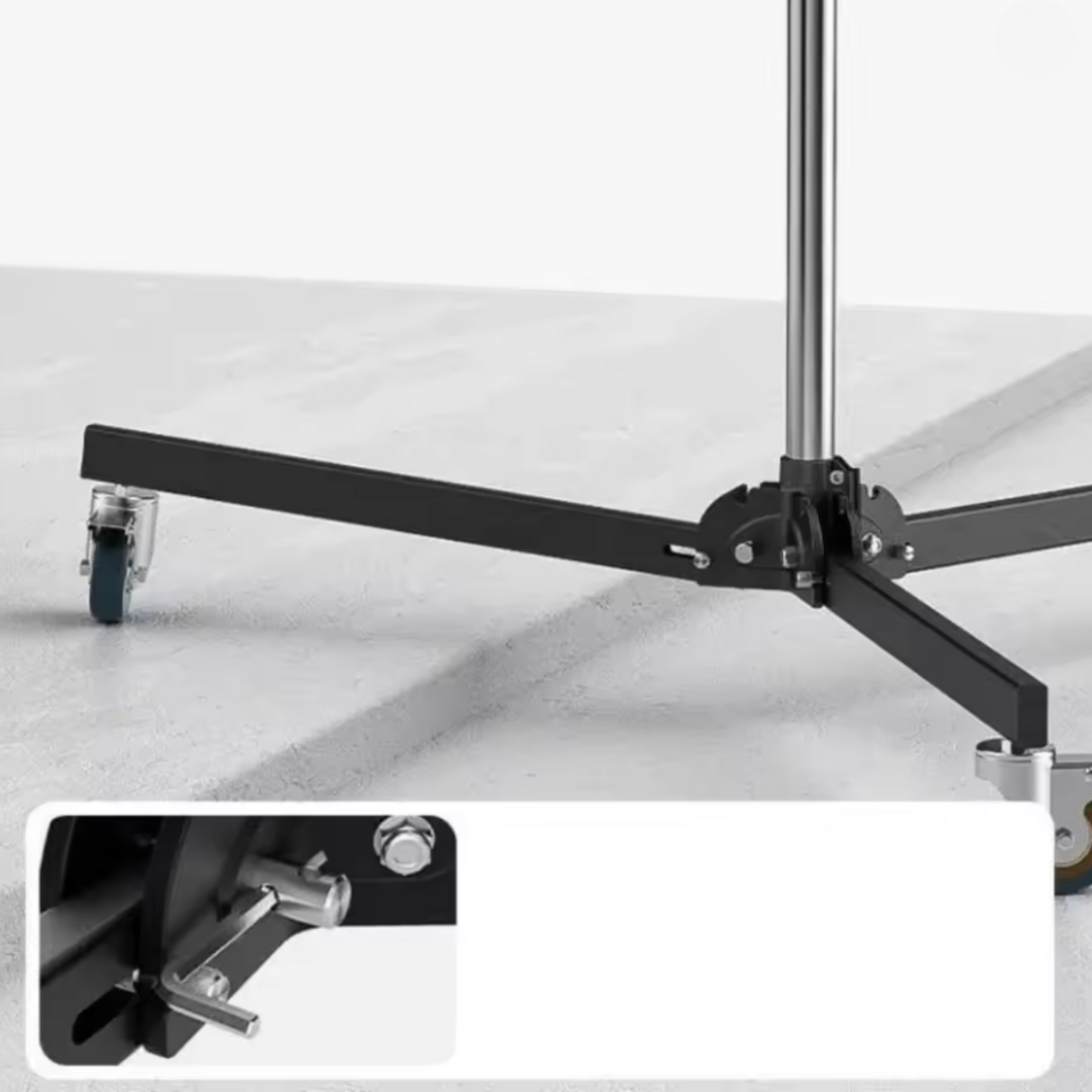 Stainless Steel Light Stand Cross Arm with Two Handles