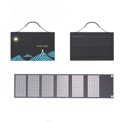 Foldable Solar Panel for Outdoor Power and Charging