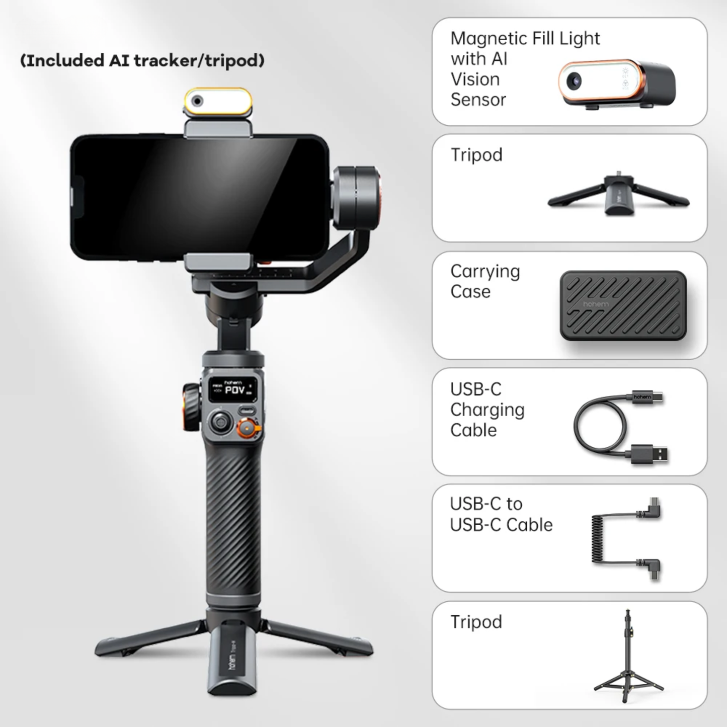 Portable iSteady M6 Stabilizer Kit with Remote