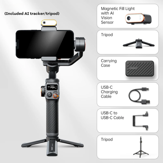 Portable iSteady M6 Stabilizer Kit with Remote