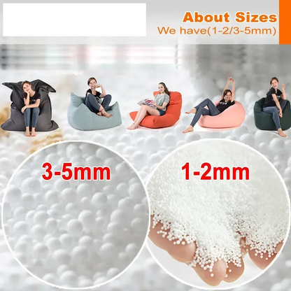 EPS Beanbag Filler 200L for 2.6ft Poufs & Pillows