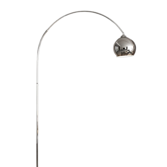 Modern Chrome LED Floor Lamp Bright White