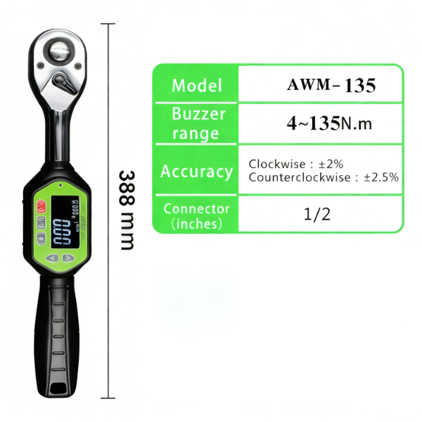 Adjustable Digital Torque Wrench for Bicycle Car Repairs