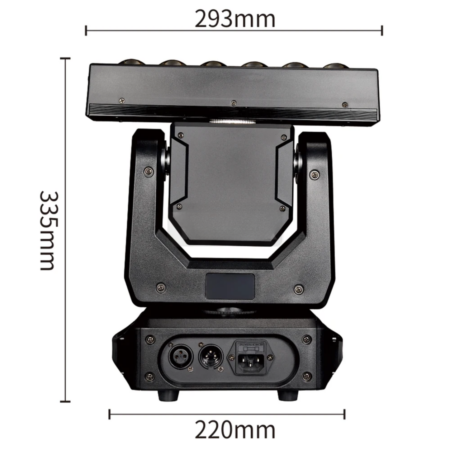 2-Pack 6x20W RGBW LED Moving Head Stage Lights