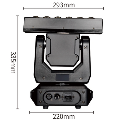 2-Pack 6x20W RGBW LED Moving Head Stage Lights