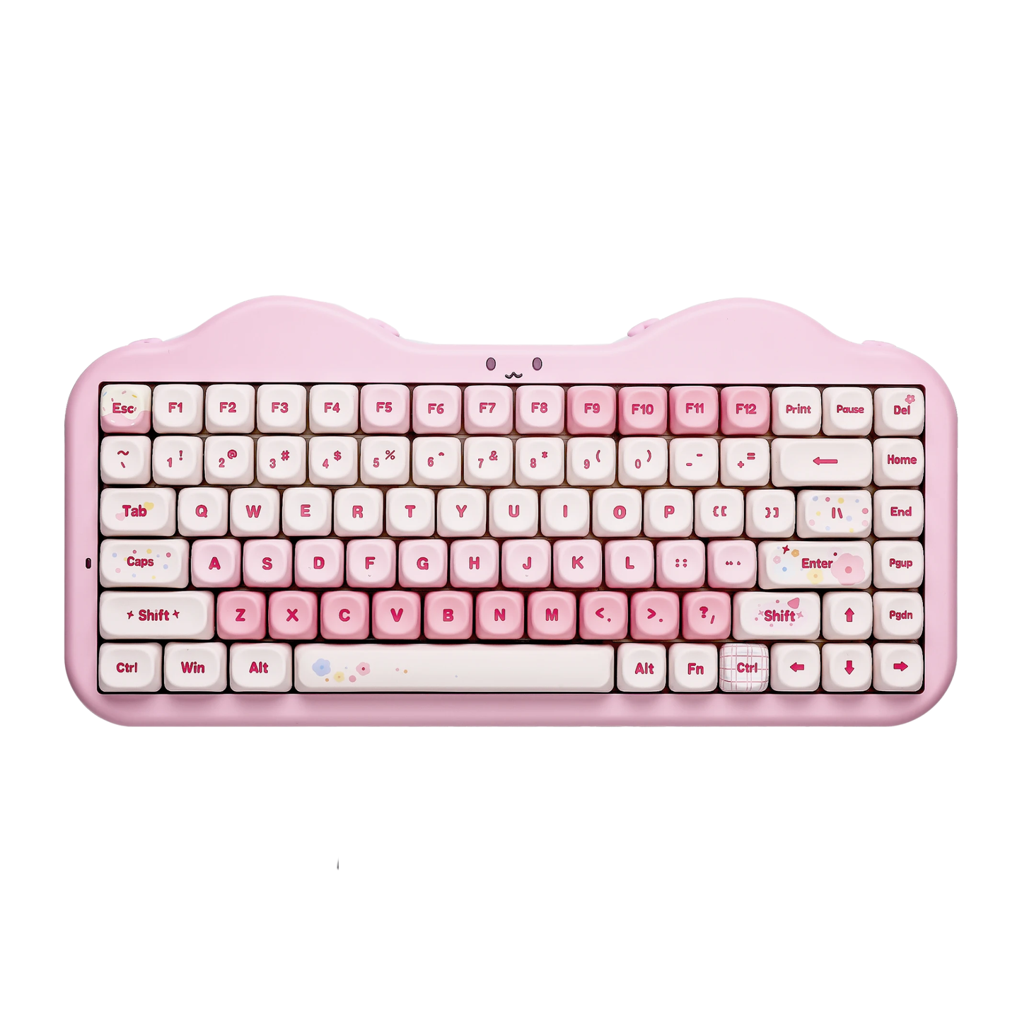Wireless 75 Percent Mechanical Keyboard Hot Swap RGB Pink