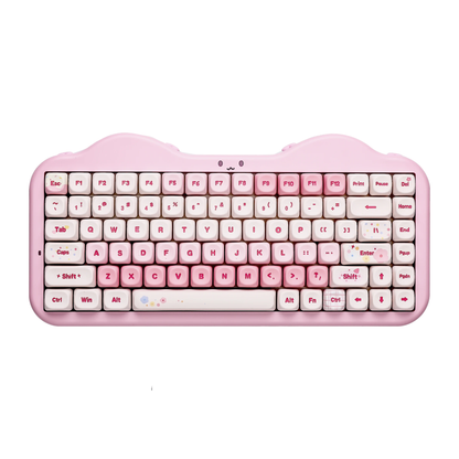 Wireless 75 Percent Mechanical Keyboard Hot Swap RGB Pink