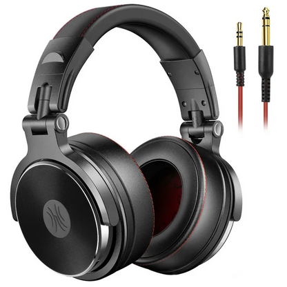 Over-Ear Studio Headphones with Microphone for PC and Phone