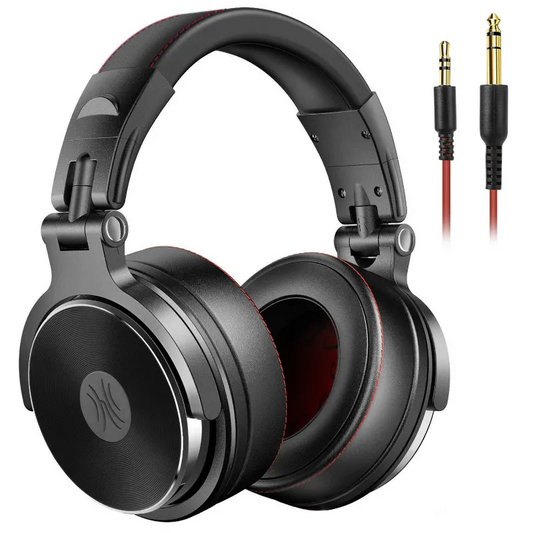Over-Ear Studio Headphones with Microphone for PC and Phone