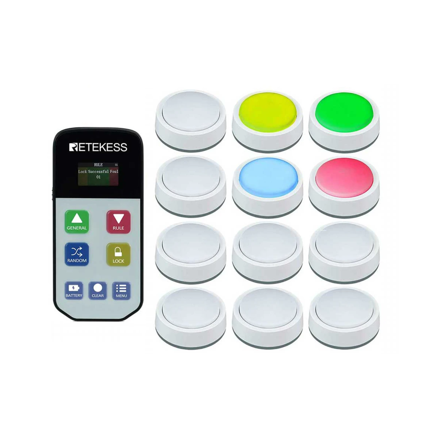 Party & Competition Quiz Buzzer 12pcs Wireless
