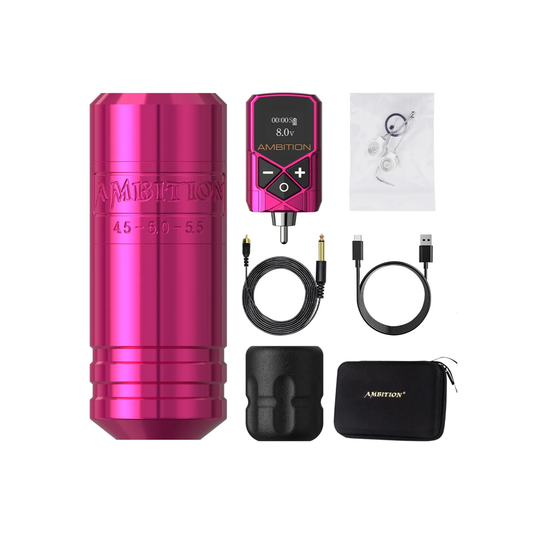 Complete Rotary Tattoo Machine Kit with 2400mAh Battery