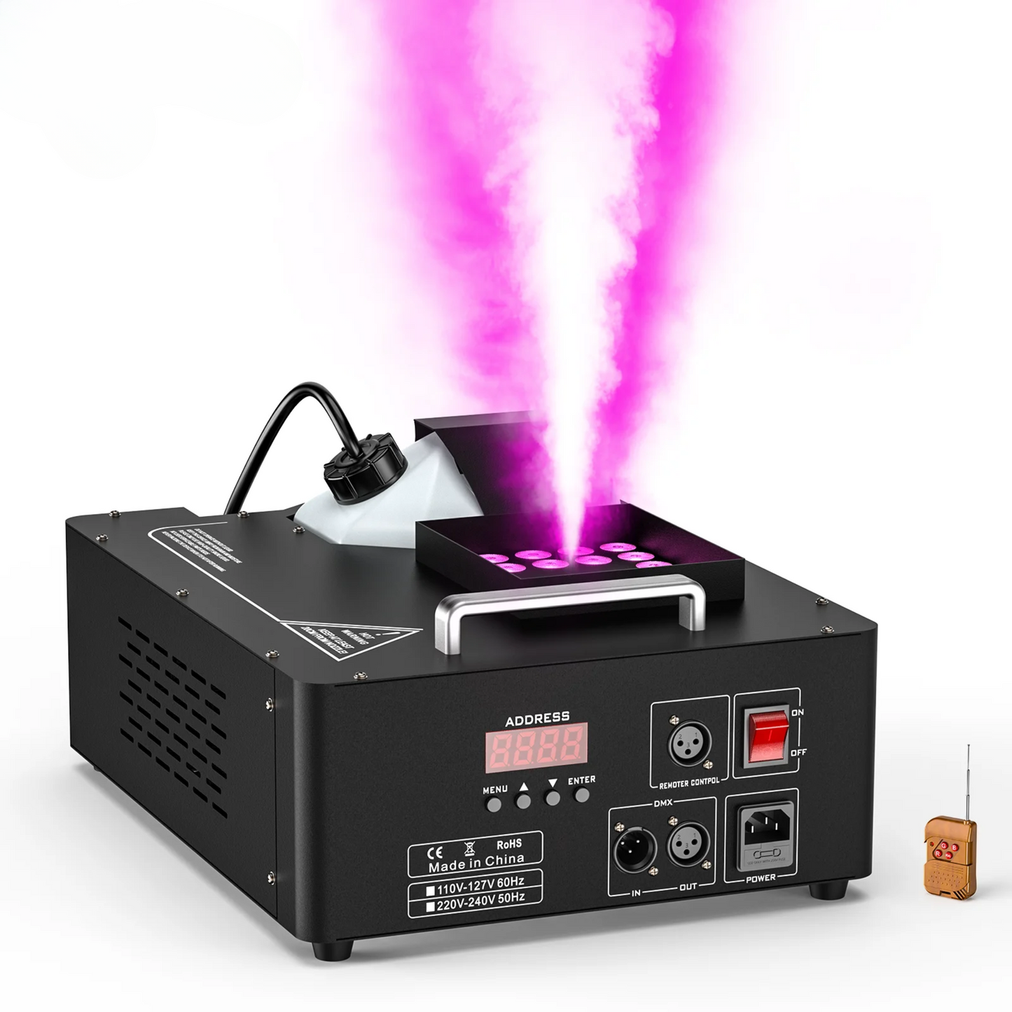 1500W Fog Machine with RGB LED Stage Lighting