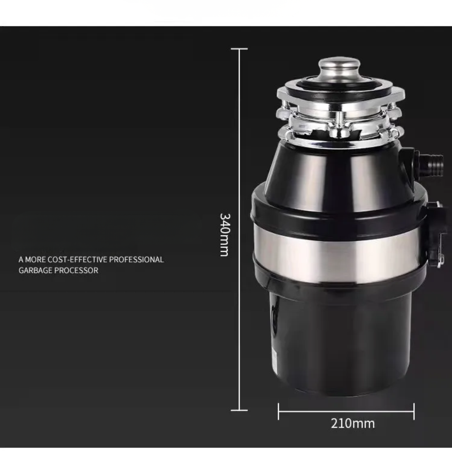 220V Kitchen Sink Food Waste Disposer with Powerful Grinder