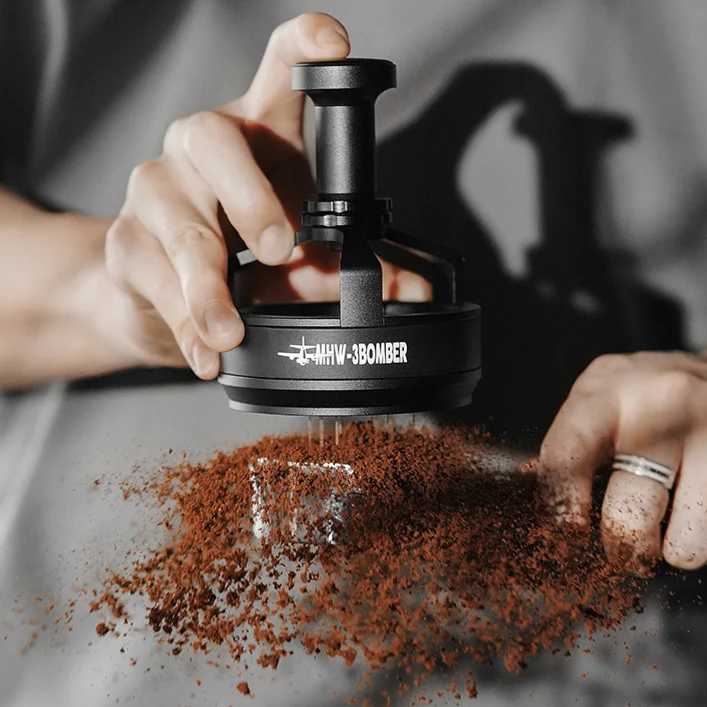 Adjustable 53mm Espresso WDT Tool for Even Extraction