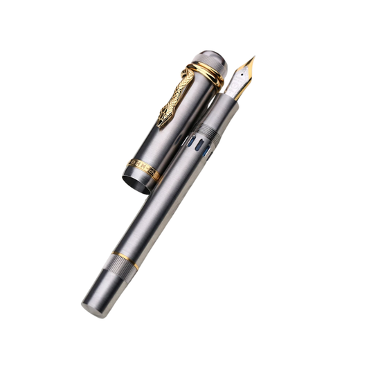 Premium Silver Fountain Pen Hand Polished M Nib