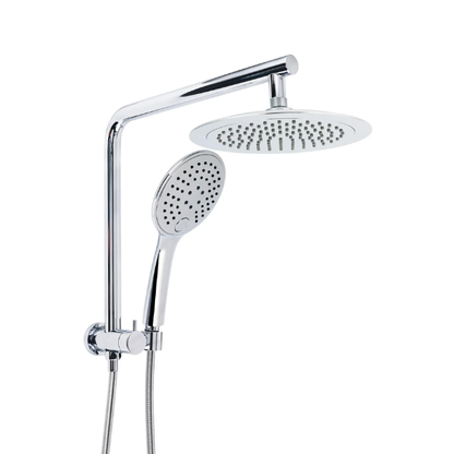 Round Rain Shower Head 2in1 Twin Shower Set