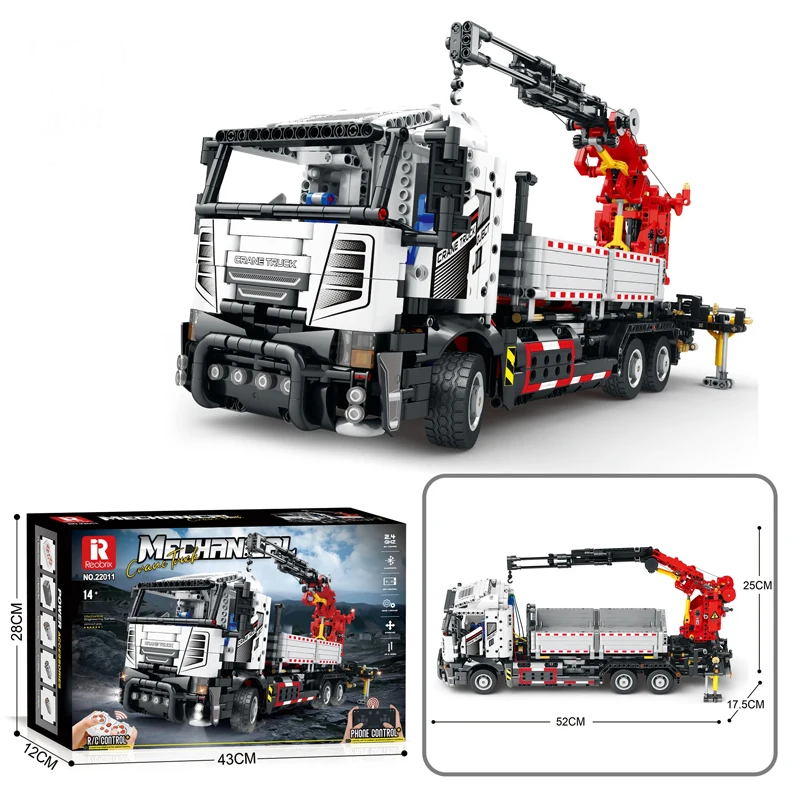 Multifunctional RC Engineering Crane Truck 2178PCS Construction Toy
