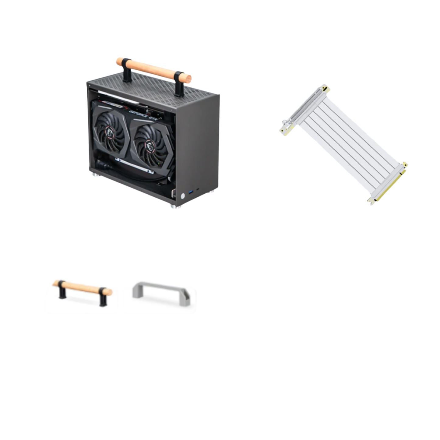 P16 Portable ITX Case Organised Cable Setup