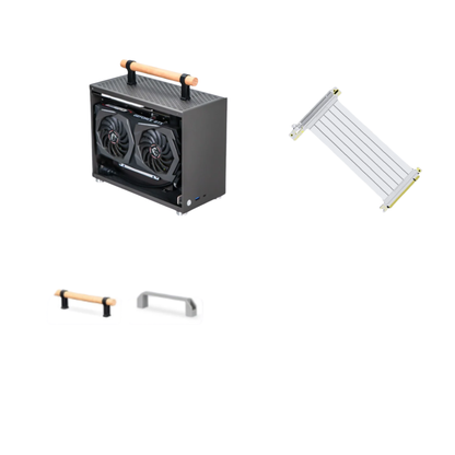 P16 Portable ITX Case Organised Cable Setup