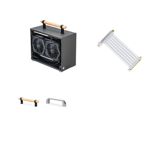 P16 Portable ITX Case Organised Cable Setup