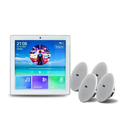 Mini Touchscreen Amplifier with 4×10W Speakers