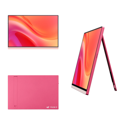 16" 1200P IPS Portable Gaming Monitor Pink