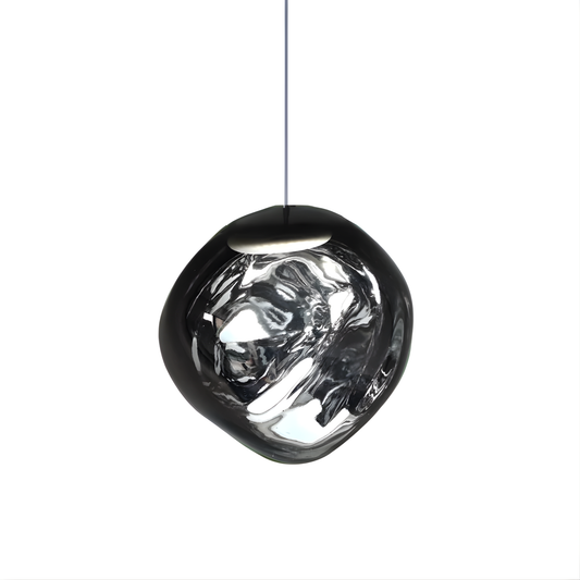 LED PVC Chandelier 30CM Modern Smoke Gray