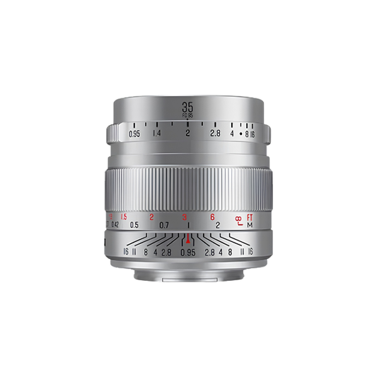 APS-C 35mm F0.95 Portrait Camera Lens Fuji XF Silver