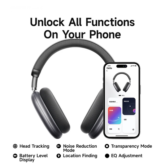 Dark Sky Grey Noise Cancelling Headphones with Head Tracking