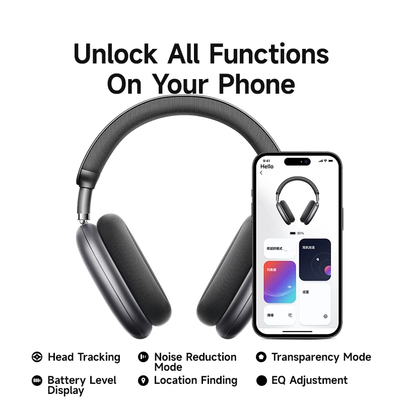 Cosmic Silver Bluetooth Headset with Head Tracking and ENC Mic