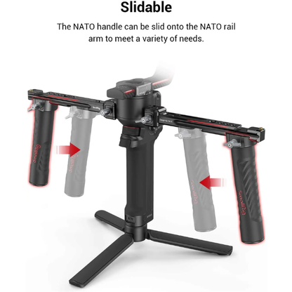 Dual Handle Grip Monitor Mount for Gimbal Stabilizers