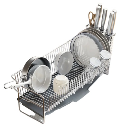 Kitchen Dish Drying Rack with Single Layer Design
