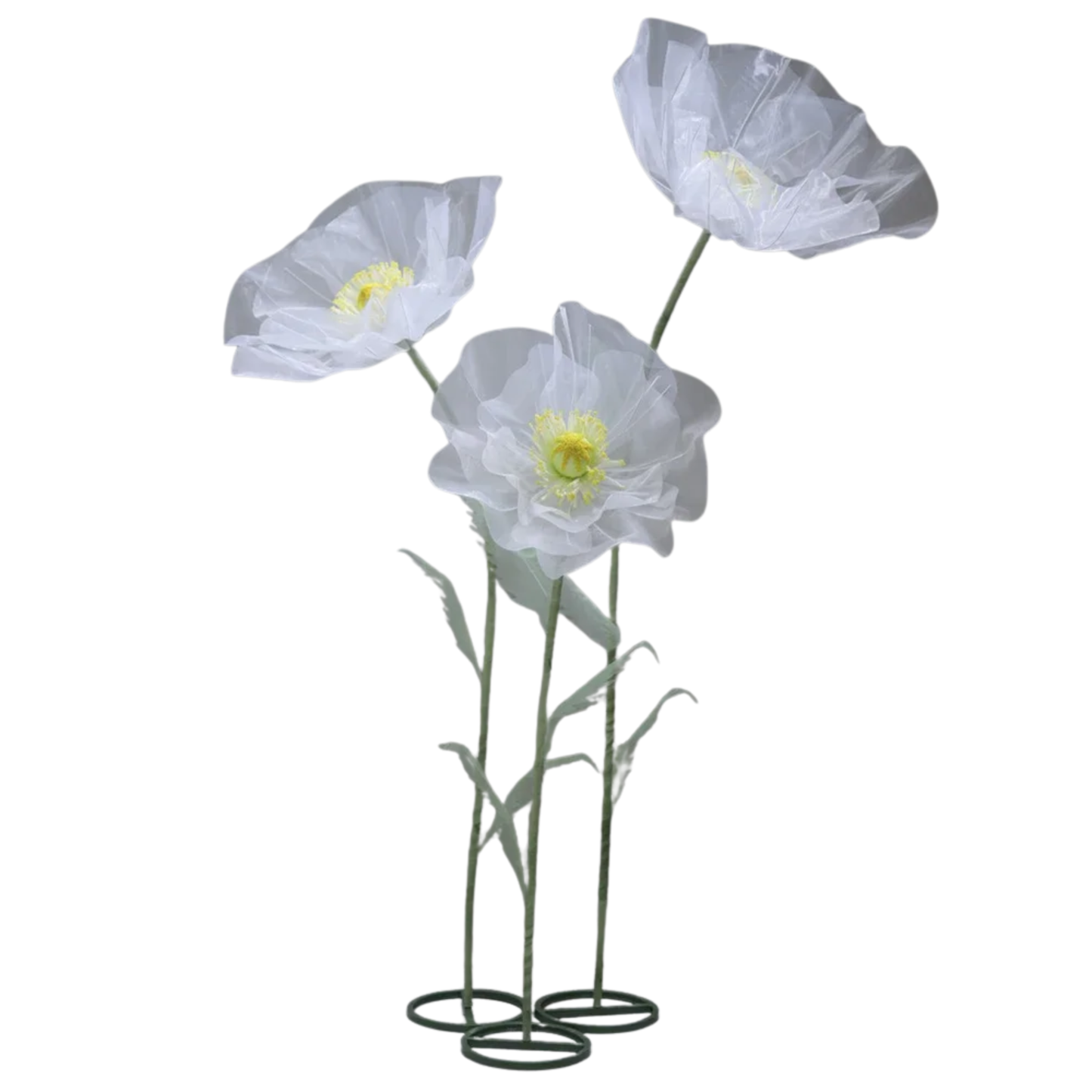 Tall Artificial Poppy Flower 180cm Wedding Garden Decoration