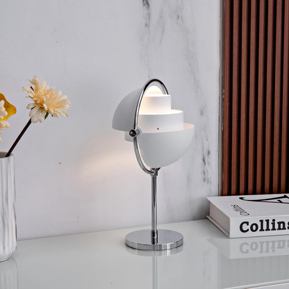 Modern White Desk Lamp Adjustable Metal Table Light